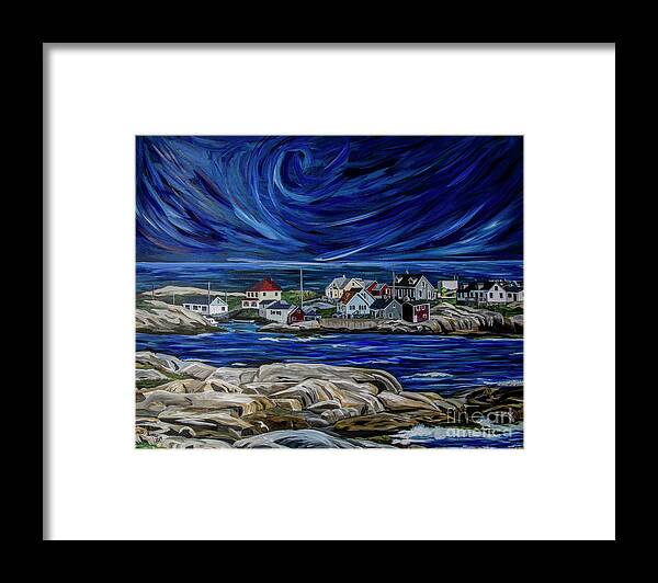 Canada Framed Print featuring the painting Mesmerizing Maritimes by Anita Thomas