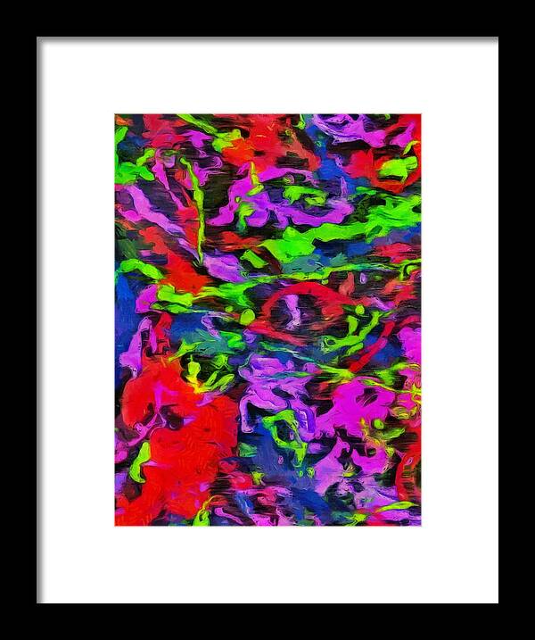 Splatter Framed Print featuring the mixed media Messy Paint by Christopher Reed
