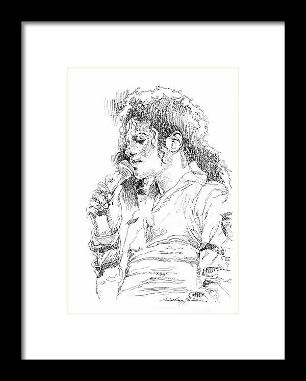 Michael Jackson Live Drawing by David Lloyd Glover - Fine Art America