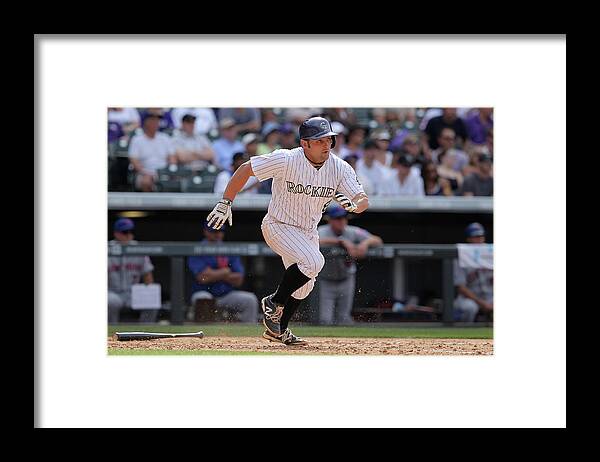 National League Baseball Framed Print featuring the photograph Michael Mckenry by Doug Pensinger