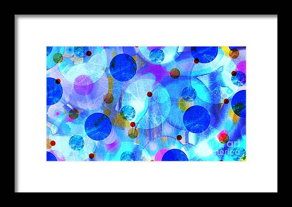 Microcosm Framed Print featuring the mixed media Microcosm by Diamante Lavendar