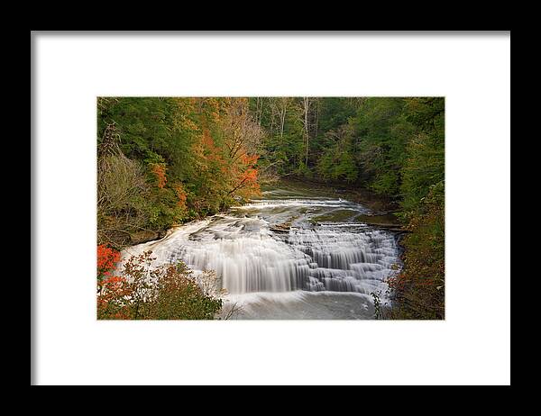 Falls Framed Print featuring the photograph Middle Falls by Gina Fitzhugh