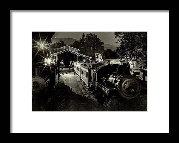 Trains Framed Print featuring the photograph Midnight Train by Eyes Of CC