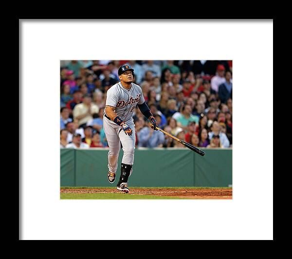 American League Baseball Framed Print featuring the photograph Miguel Cabrera by Jim Rogash