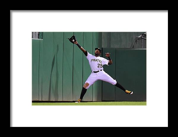 People Framed Print featuring the photograph Miguel Montero and Gregory Polanco by Joe Sargent