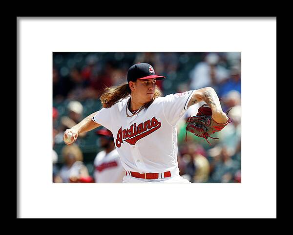Mike Clevinger Framed Print by David Maxwell 