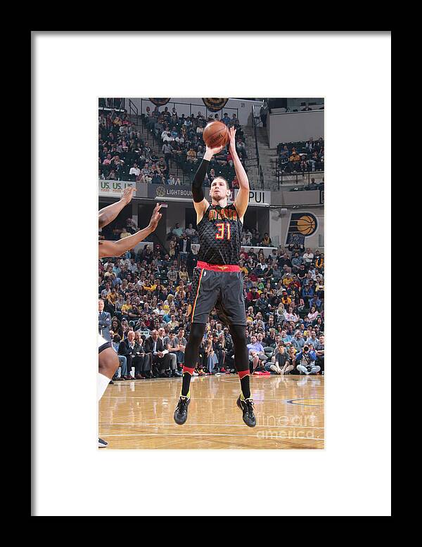 Nba Pro Basketball Framed Print featuring the photograph Mike Muscala by Ron Hoskins