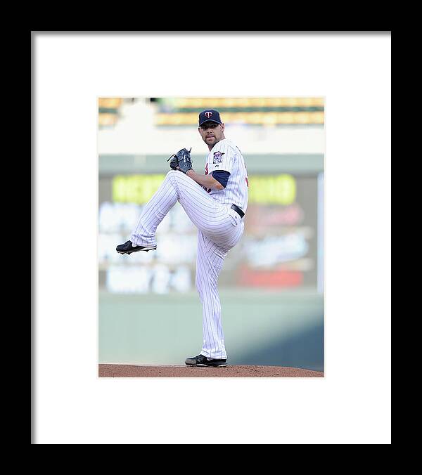 Game Two Framed Print featuring the photograph Mike Pelfrey by Hannah Foslien