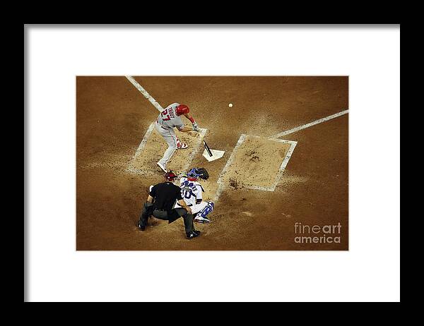 People Framed Print featuring the photograph Mike Trout by Win Mcnamee