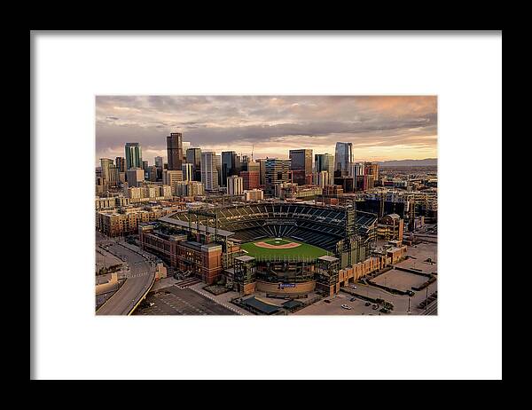 Coors Field Framed Print featuring the photograph Mile High Silence by Chuck Rasco Photography