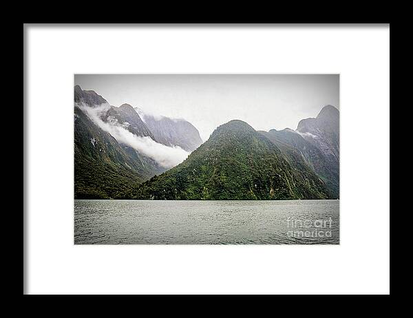 Mountains Framed Print featuring the photograph Milford Sound, New Zealand #10 by Elaine Teague