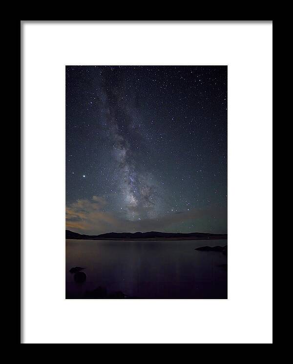 Milky Way Framed Print featuring the photograph Milky Way Over 11 Mile by Bob Falcone