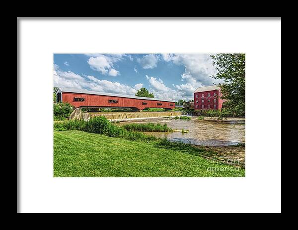 Bridgeton Framed Print featuring the photograph Mill And Bridgeton Bridge by Jennifer White