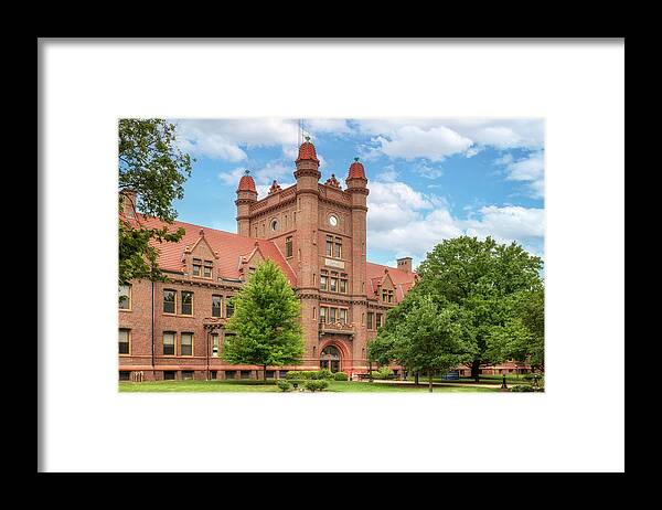 Millikin University Framed Print featuring the photograph Millikin University - Shilling Hall by Susan Rissi Tregoning