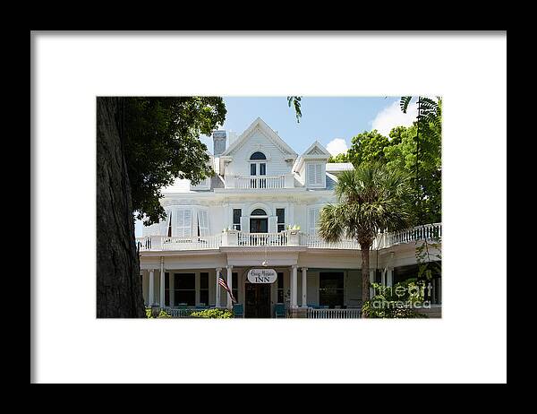 Wayne Moran Photograpy Framed Print featuring the photograph Milton W Curry House Key West Florida by Wayne Moran