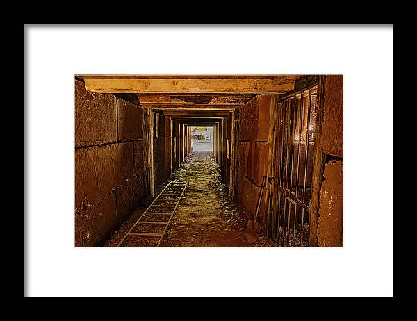  Framed Print featuring the photograph Mine Shaft by Al Judge