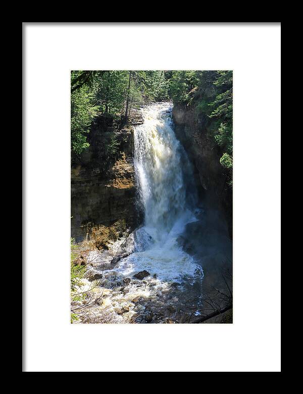 2023 Framed Print featuring the photograph Miners Waterfall Vertical by Dawn Richards