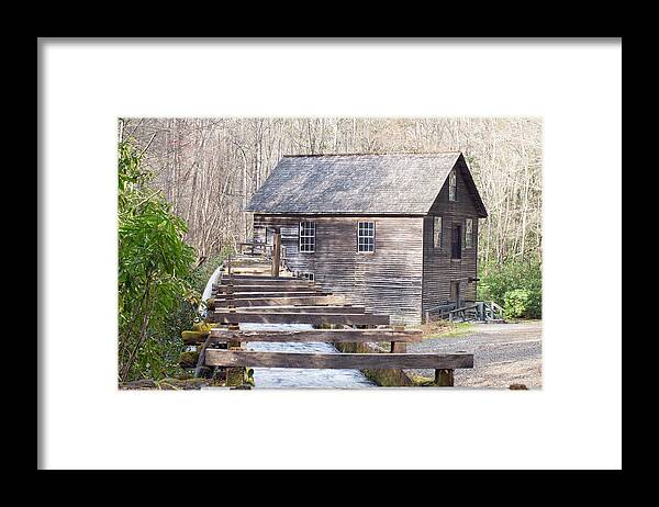 Great Smoky Mountains National Park Framed Print featuring the photograph Mingus Mill by Stacy Abbott