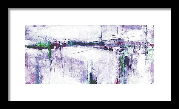 Abstract Framed Print featuring the digital art Minimalista by Galeria Trompiz