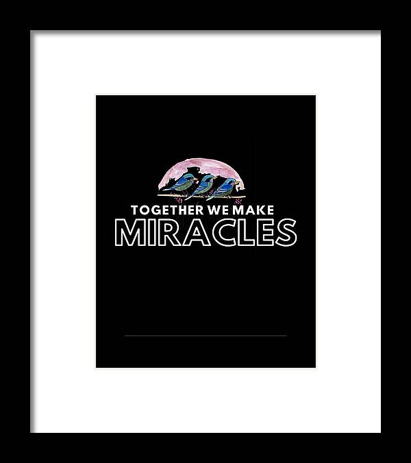 Miracles Framed Print featuring the painting Miracles everywhere by Sarabjit Singh