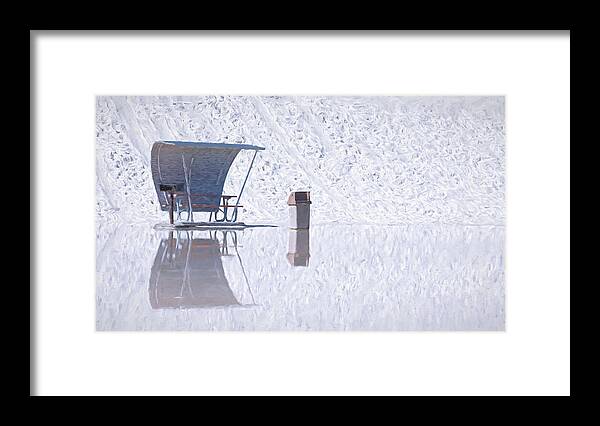 White Sands National Park Framed Print featuring the photograph Mirage - White Sands National Park by Stephen Stookey