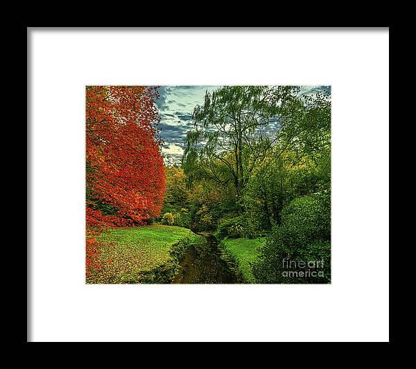 Autumn Framed Print featuring the photograph Mirror Lakes in Highlands, NC 2 by Ron Long Ltd Photography