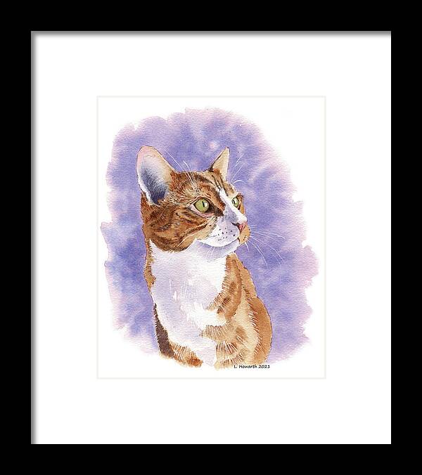 Cat Framed Print featuring the painting Mischief Maker by Louise Howarth