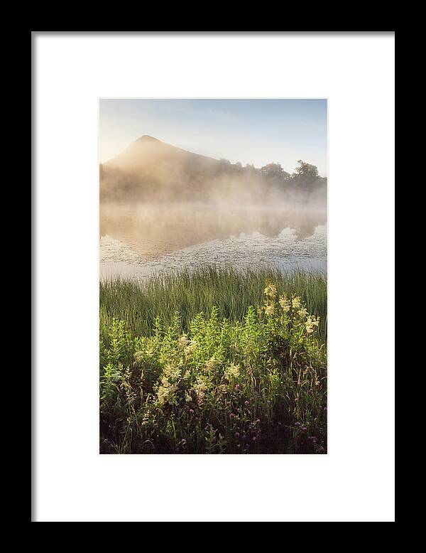 Mist Framed Print featuring the photograph Mist rising - Cawfield Quarry, Hadrians Wall by Anita Nicholson