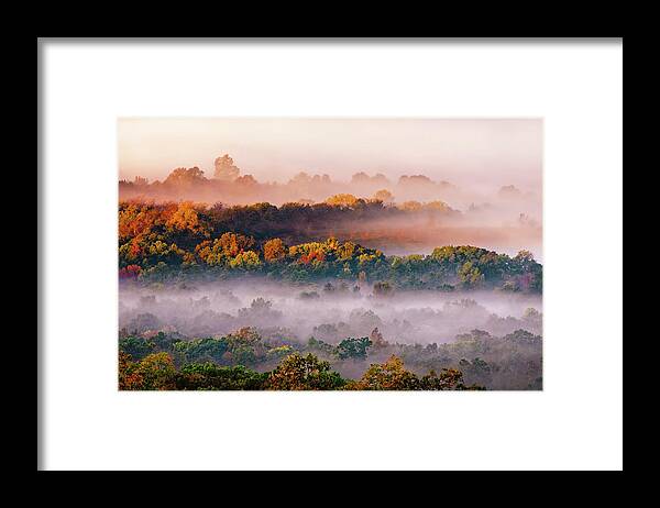 Hughes Mountain Conservation Area Framed Print featuring the photograph Misty Valley by Robert Charity