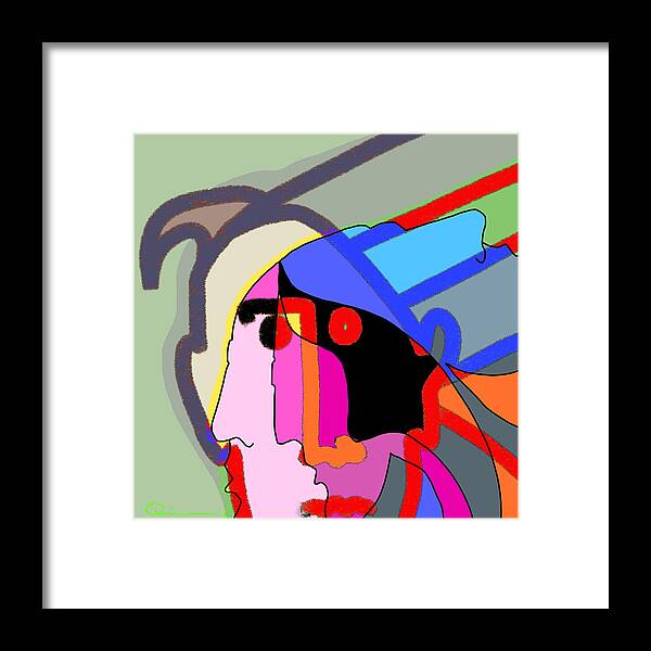 Quiros Framed Print featuring the digital art Mix by Jeffrey Quiros