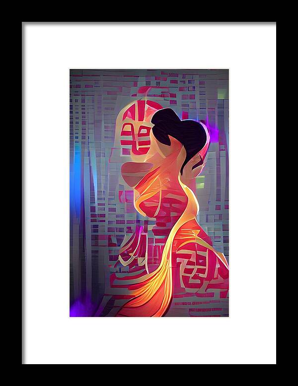  Framed Print featuring the digital art Mixamus by Rod Turner