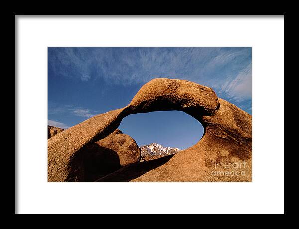Dave Welling Framed Print featuring the photograph Mobius Arch Alabama Hills California by Dave Welling