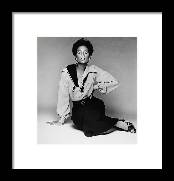 Accessories Framed Print featuring the photograph Model Beverly Johnson Wearing A Donald Brooks Ensemble by Francesco Scavullo
