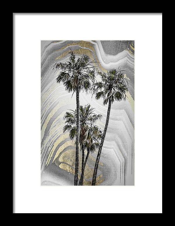 San Diego Framed Print featuring the photograph MODERN ART Lovely Palm Trees by Melanie Viola