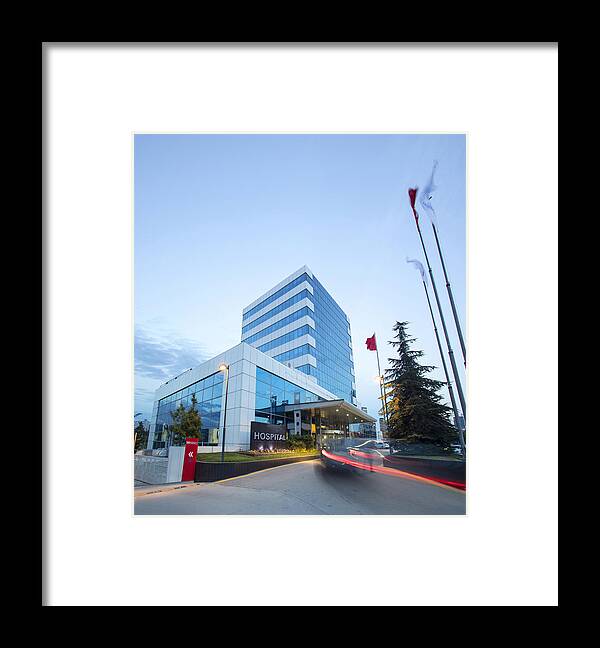 New Business Framed Print featuring the photograph Modern Hospital Building by JazzIRT