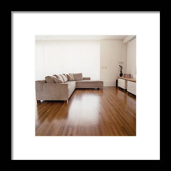 Sofa Framed Print featuring the photograph Modern Living Room by Commercial Eye