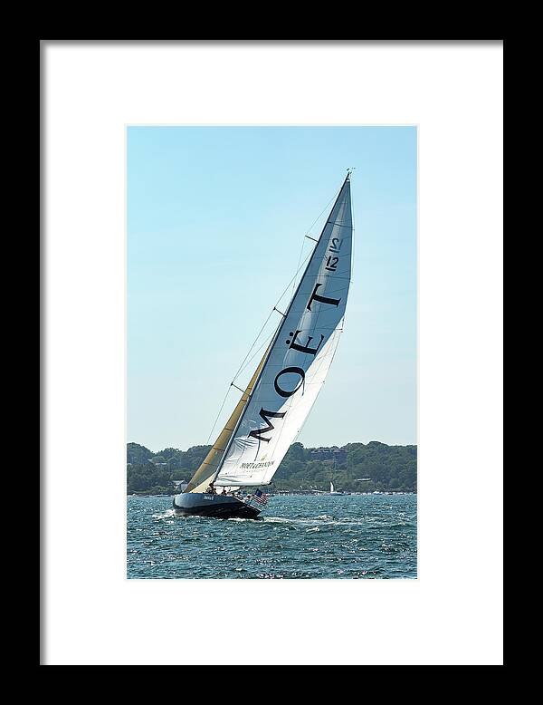 Moet Framed Print featuring the photograph Moet Sailing by Denise Kopko
