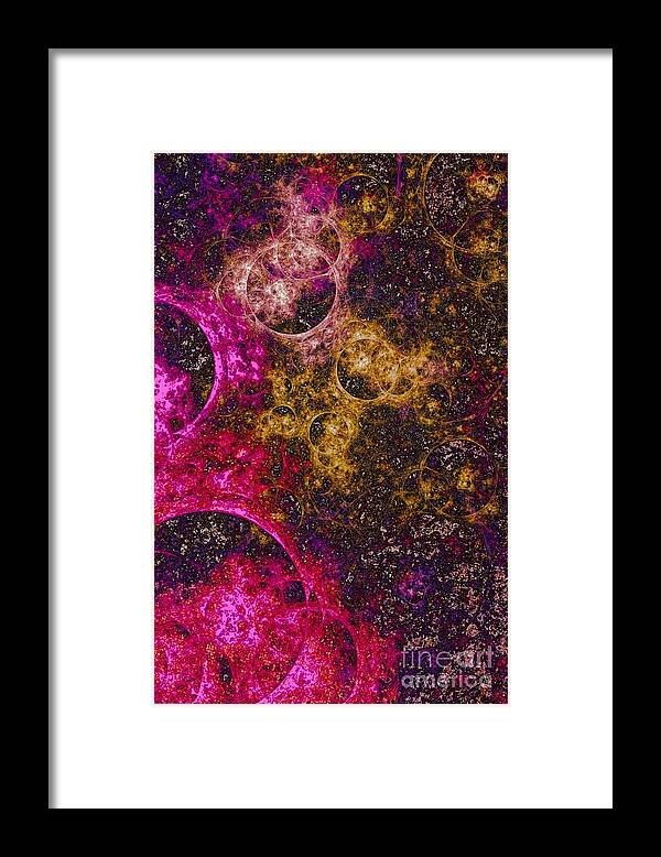 Original Composition By Breenabriggemanart ©2019 Molecular Level Abstract Space Stars Time Colorful Contemporary Modern Art Canvas Acrylic Painting Metal Prints Living Dining Office Bedrooms Business Duvet Cover Tote Bag Shower Curtains Throw Pillows Framed Print featuring the mixed media Molecular Level by Breena Briggeman