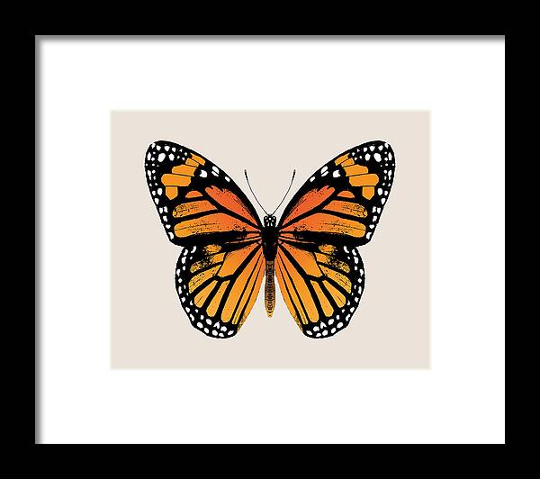Monarch Butterfly Framed Print featuring the digital art Monarch Butterfly by Eclectic at Heart