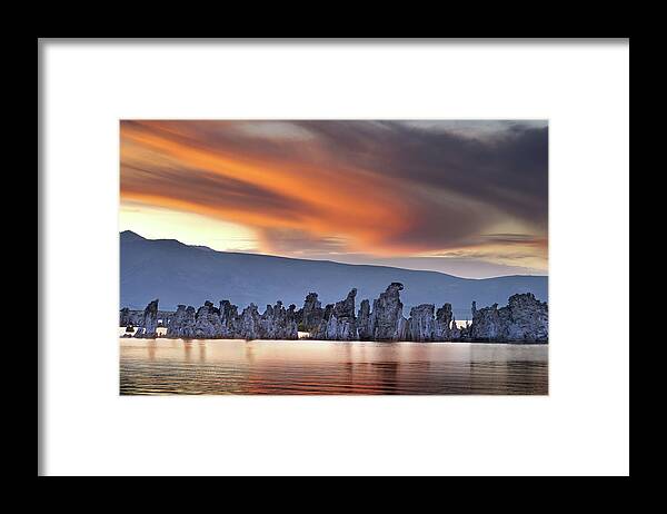 Sunset Framed Print featuring the photograph Mono Lake 26 by JustJeffAz Photography