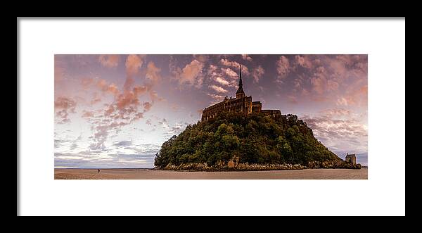 Couesnon River Framed Print featuring the photograph Mont Saint Michel, France by Serge Ramelli