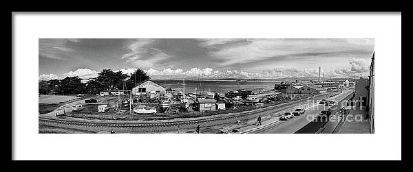 Monterey Boat Works Framed Print featuring the photograph Monterey Boat Works, Pacific Grove 1976 by Monterey County Historical Society