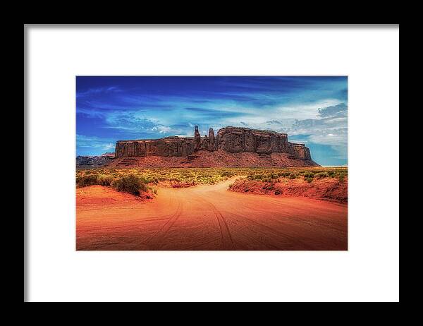 Monument Framed Print featuring the photograph Monument Valley 01 by Micah Offman