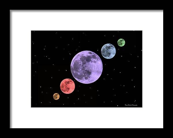 Moon Framed Print featuring the photograph Moody Moons by Mary Walchuck