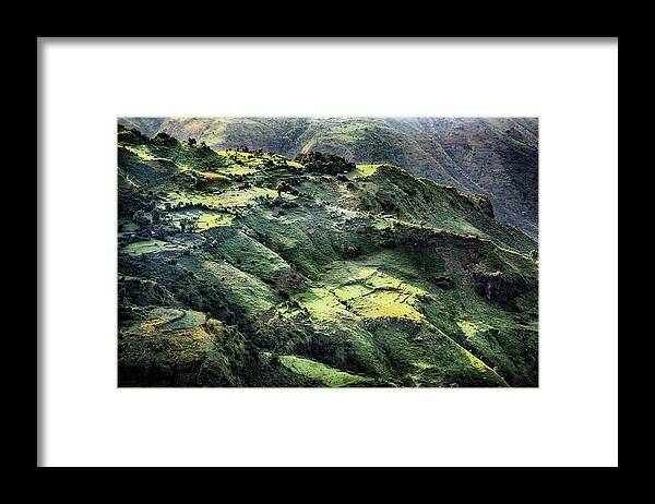 Africa Framed Print featuring the photograph Moody Simien Mountians by Matt Cohen