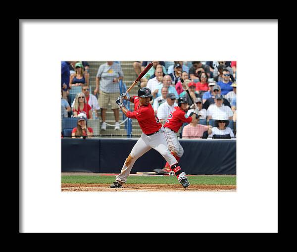 People Framed Print featuring the photograph Mookie Betts by Justin K. Aller