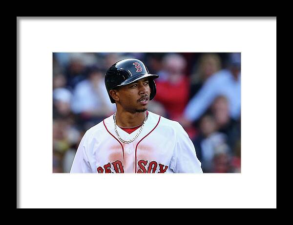 People Framed Print featuring the photograph Mookie Betts by Maddie Meyer