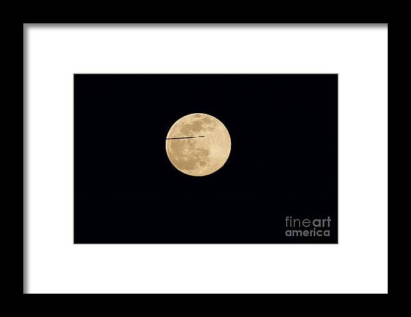 Moon Framed Print featuring the photograph Moon Flyby by Yvonne M Smith