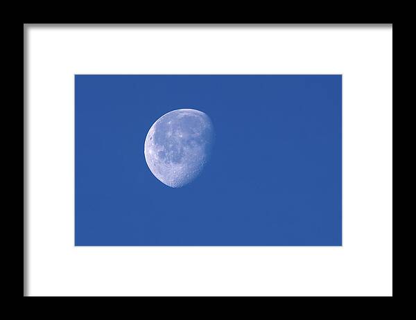 Moon Framed Print featuring the photograph Moon Morning by Flinn Hackett