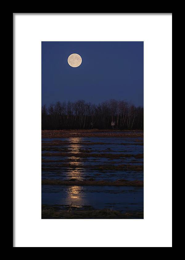 Moon Reflections Framed Print featuring the photograph Moon Reflections by Brook Burling